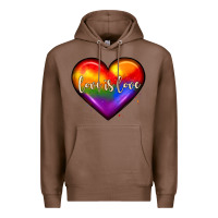 Chestnut love is love heart Premium Hoodie - JahusDesignShop