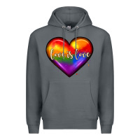 Rock love is love heart Premium Hoodie - JahusDesignShop