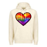 Sandshell love is love heart Premium Hoodie - JahusDesignShop