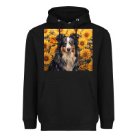 Black australian shepherd Heavyweight Hoodie - Unal Design