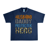 Navy husband daddy protector hero Urban Heavy Tee - Artiststas