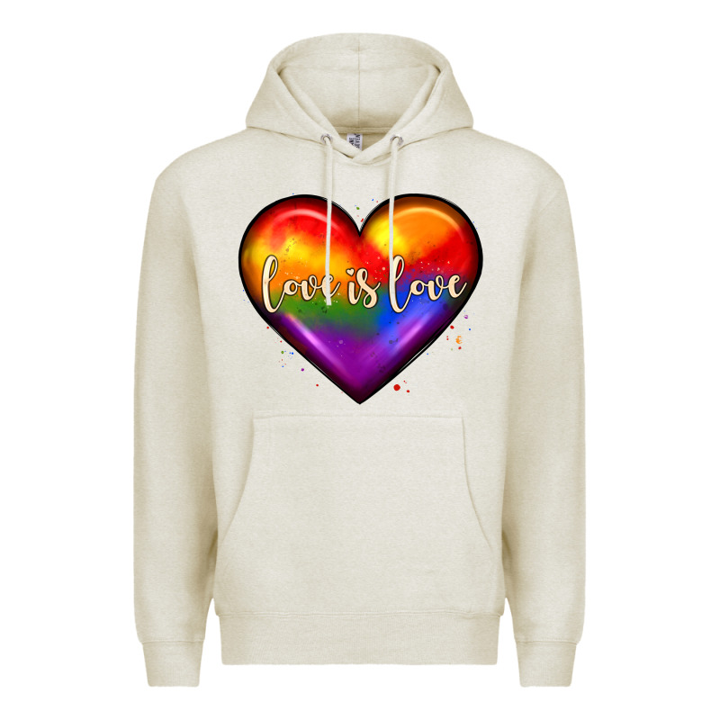 Love Is Love Heart Premium Hoodie by JahusDesignShop | Teevron