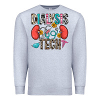 Heather Grey dialysis tech Premium Sweatshirt - Zillion Design Studio