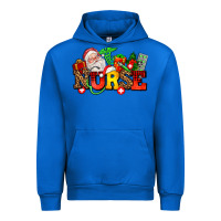 Cobalt nurse with Christmas Urban Hoodie - AdoDesignShop