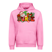 Fuchsia Pink nurse with Christmas Urban Hoodie - AdoDesignShop