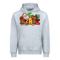 Heather Grey nurse with Christmas Urban Hoodie - AdoDesignShop