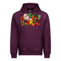 Mauve Wine nurse with Christmas Urban Hoodie - AdoDesignShop