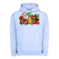 Pigment Grape Ice nurse with Christmas Urban Hoodie - AdoDesignShop