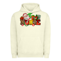 Pigment Pistachio nurse with Christmas Urban Hoodie - AdoDesignShop