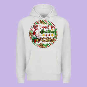 Christmas All I Want For Christmas Is A Cow Premium Hoodie Designed By Artiststas