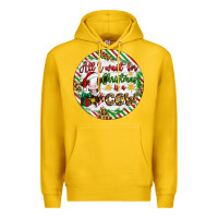 Lemon Christmas all i want for christmas is a cow Premium Hoodie - Artiststas