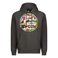 Smoke Christmas all i want for christmas is a cow Premium Hoodie - Artiststas