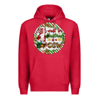 Cardinal Christmas all i want for christmas is a cow Premium Hoodie - Artiststas