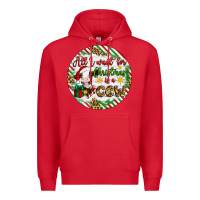 Red Christmas all i want for christmas is a cow Premium Hoodie - Artiststas