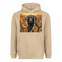 Mushroom black lab Heavyweight Hoodie - Unal Design