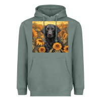Sage black lab Heavyweight Hoodie - Unal Design