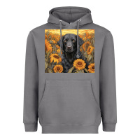 Storm black lab Heavyweight Hoodie - Unal Design