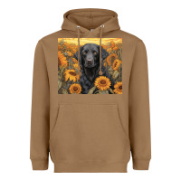 Toasted Coconut black lab Heavyweight Hoodie - Unal Design