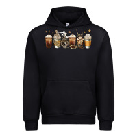 Black skeleton coffee cups Urban Hoodie - Jasminsmagicworld