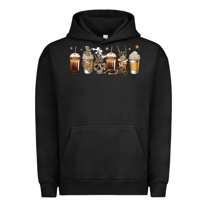 Skeleton Coffee Cups Urban Hoodie by Jasminsmagicworld | Teevron
