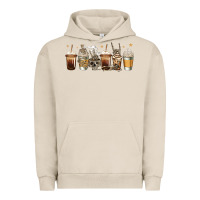 Pigment French Oak skeleton coffee cups Urban Hoodie - Jasminsmagicworld