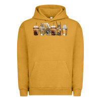 Pigment Peanut Butter skeleton coffee cups Urban Hoodie - Jasminsmagicworld