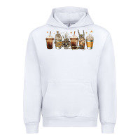 White skeleton coffee cups Urban Hoodie - Jasminsmagicworld