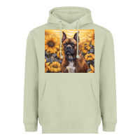Matcha boxer dog Heavyweight Hoodie - Unal Design