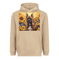 Mushroom boxer dog Heavyweight Hoodie - Unal Design