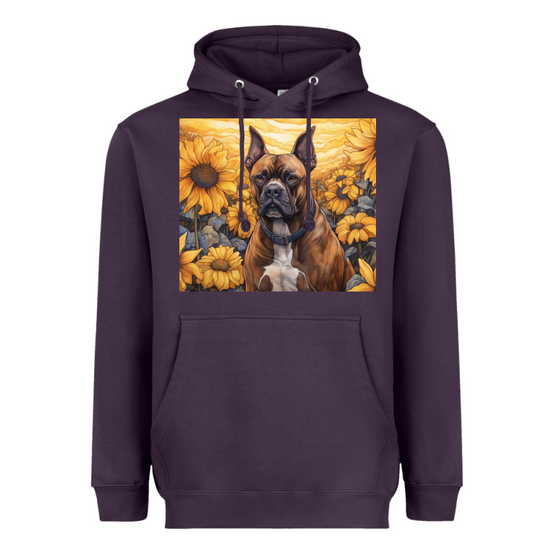 Boxer Dog Heavyweight Hoodie by Unal Design | Teevron