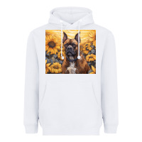 White boxer dog Heavyweight Hoodie - Unal Design