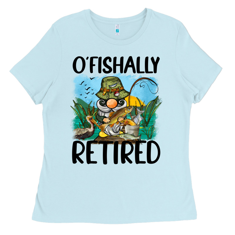 O' Fishally Retired Ladies Tee by BarkalooDesign | Teevron