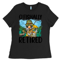 Black o' fishally retired Ladies Tee - BarkalooDesign