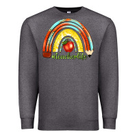 Charcoal Heather teacher life with rainbow Premium Sweatshirt - texasbilliewilder