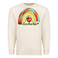 Sandshell teacher life with rainbow Premium Sweatshirt - texasbilliewilder