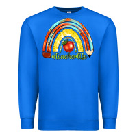 True Royal teacher life with rainbow Premium Sweatshirt - texasbilliewilder
