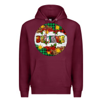 Burgundy Christmas Believe Premium Hoodie - Artiststas