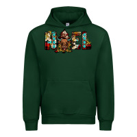 Forest Green noel Urban Hoodie - JahusDesignShop