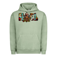 Pigment Oil Green noel Urban Hoodie - JahusDesignShop