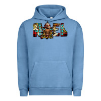 Pigment Pebble Blue noel Urban Hoodie - JahusDesignShop