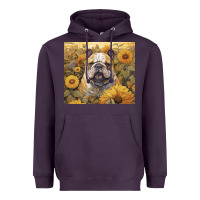 Plum bulldog Heavyweight Hoodie - Unal Design