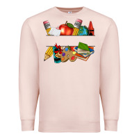 Pale Pink teacher name frame custom Premium Sweatshirt - texasbilliewilder