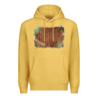 Antique Gold Wood Glitter Leopard Pattern Frame Premium Hoodie - Bettercallsaul