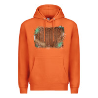 Carrot Wood Glitter Leopard Pattern Frame Premium Hoodie - Bettercallsaul