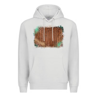 Dove Grey Wood Glitter Leopard Pattern Frame Premium Hoodie - Bettercallsaul