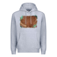 Heather Grey Wood Glitter Leopard Pattern Frame Premium Hoodie - Bettercallsaul