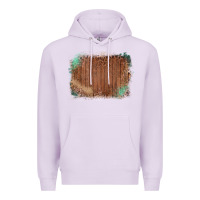 Lilac Wood Glitter Leopard Pattern Frame Premium Hoodie - Bettercallsaul