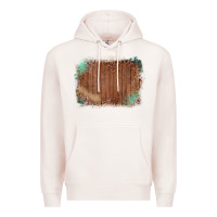 Pale Pink Wood Glitter Leopard Pattern Frame Premium Hoodie - Bettercallsaul
