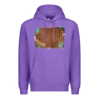 Purple Wood Glitter Leopard Pattern Frame Premium Hoodie - Bettercallsaul