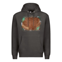 Smoke Wood Glitter Leopard Pattern Frame Premium Hoodie - Bettercallsaul